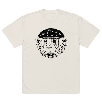 Psychedelic Mushrooms Oversized T-Shirt – White