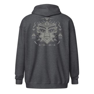 Ancient Aliens Zip Art Hoodie – Gray