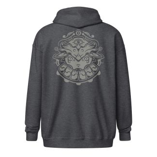 Oni Zip Art Hoodie – Gray