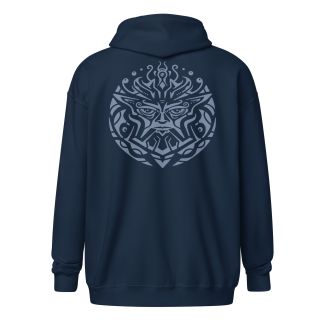 Gladiator Zip Art Hoodie – Gray