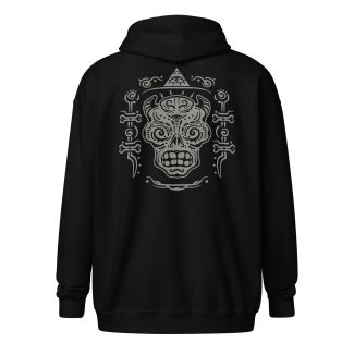 Skullz Zip Art Hoodie – Gray