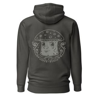Psychedelic Mushrooms Art Hoodie – LightGray