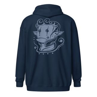 Kodama Zip Art Hoodie – Gray