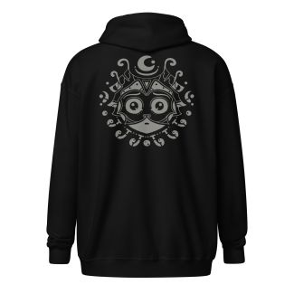 Ghibli Zip Art Hoodie – Gray