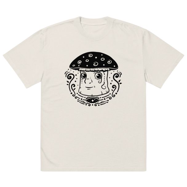 Psychedelic Mushrooms Oversized T-Shirt – White