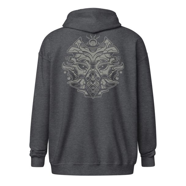 Transformer Zip Art Hoodie – Gray