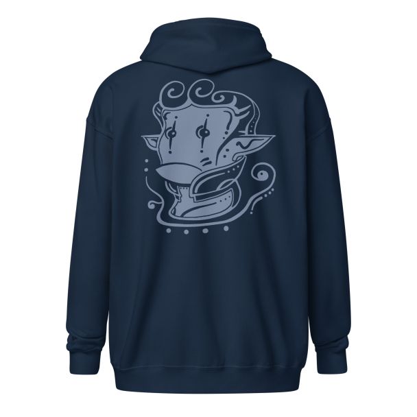 Kodama Zip Art Hoodie – Gray